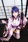 [Cosplay][YellowMoon] Mizuki Aiga 藍芽みずき - Genshin Impact vol.003 Raiden Shogun 雷○将軍