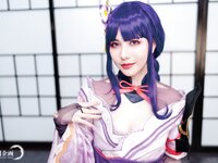 [Cosplay][YellowMoon] Mizuki Aiga 藍芽みずき - Genshin Impact vol.003 Raiden Shogun 雷○将軍