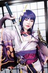 [Cosplay][YellowMoon] Mizuki Aiga 藍芽みずき - Genshin Impact vol.003 Raiden Shogun 雷○将軍