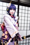 [Cosplay][YellowMoon] Mizuki Aiga 藍芽みずき - Genshin Impact vol.003 Raiden Shogun 雷○将軍