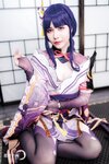 [Cosplay][YellowMoon] Mizuki Aiga 藍芽みずき - Genshin Impact vol.003 Raiden Shogun 雷○将軍