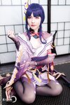 [Cosplay][YellowMoon] Mizuki Aiga 藍芽みずき - Genshin Impact vol.003 Raiden Shogun 雷○将軍