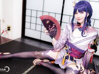 [Cosplay][YellowMoon] Mizuki Aiga 藍芽みずき - Genshin Impact vol.003 Raiden Shogun 雷○将軍