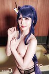 [Cosplay][YellowMoon] Mizuki Aiga 藍芽みずき - Genshin Impact vol.003 Raiden Shogun 雷○将軍