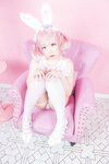 [Cosplay] Mime 弥美 - 白粉色兔女郎