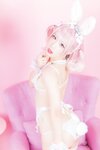 [Cosplay] Mime 弥美 - 白粉色兔女郎