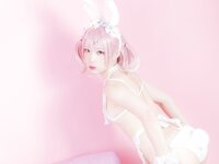 [Cosplay] Mime 弥美 - 白粉色兔女郎