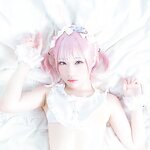 [Cosplay] Mime 弥美 - 白粉色兔女郎
