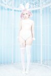 [Cosplay] Mime 弥美 - 白粉色兔女郎