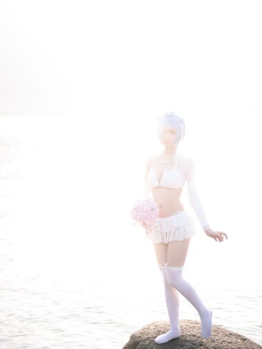 [COSPLAY] 橙喵 NO.002 蕾姆 比基尼花嫁