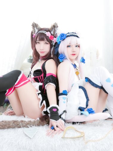 [Cosplay] Sally Dorasnow & Miya – Vanilla x Chocola (Nekopara)