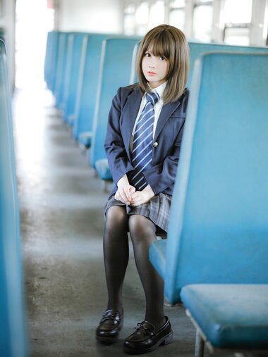 [COSPLAY] Nyako喵子 - 火车JK制服