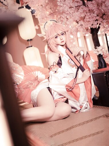 [COSPLAY] 小礼好困 - 八重神子 [39P-259MB]