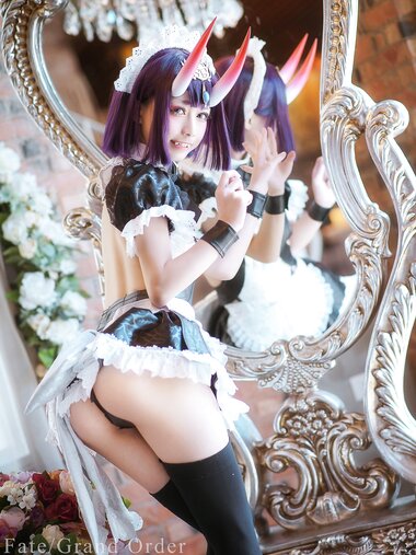 [Cosplay] Rinka Okita 沖田凜花 - Shuten Douji 酒呑童子 Maid ver. (Fate Grand Order)