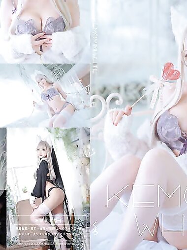 [Cosplay][Zettai Ryoiki] Kuro くろ - KEMOMIMI WHITE