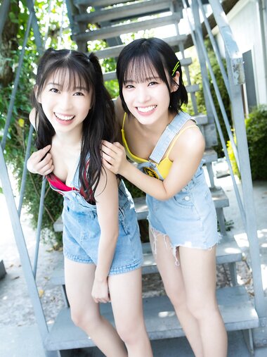 [ヤンマガWeb] ヤンマガアザーっす！牧野真莉愛 石栗奏美 YM2023年38号