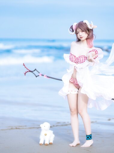 [Cosplay] 二佐Nisa 泰拉夏日纪事 艾雅法拉泳装