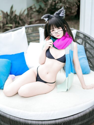 [Cosplay] Kuuko W クー子 - Comfy Cat Swimsuit