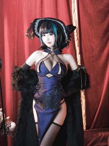 [Cosplay] Mbxer 面饼仙儿 - Cheshire cheongsam 柴郡旗袍