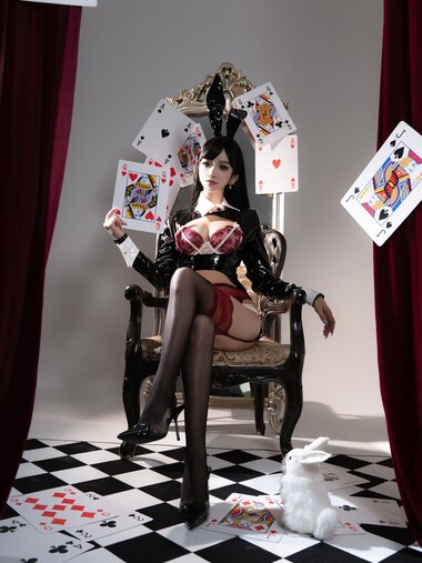 [Cosplay] 斗鱼米线线sama写真 生日限定 兔女郎
