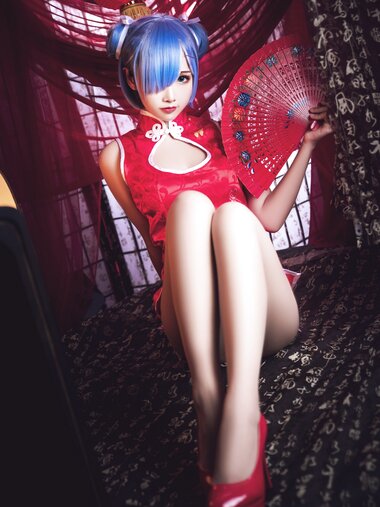 [Cosplay] Mbxer 面饼仙儿 - Rem cheongsam 雷姆旗袍