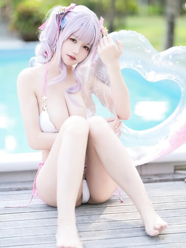 [Cosplay] Kokura Chiyo 小仓千代w - Plymouth Swimsuit 普利茅斯泳装
