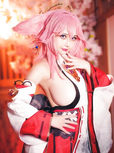 [Cosplay] Rinka Okita 沖田凜花 - Yae Miko 八重神子 (Genshin Impact)