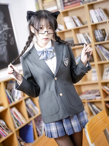 [Cosplay] Vanilla Meow Lulu 香草喵露露 - Koro Ranjo JK Uniform 小露乱撞 JK制服