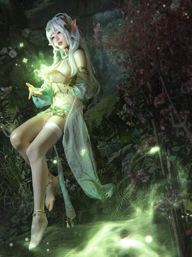 [Cosplay] 咬一口兔娘 - NO.123 被遗忘的大慈树王&大摆锤 [74P1V-1.47G]