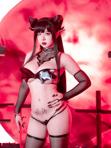 [Cosplay] 皮皮奶可可爱了啦 魅魔1