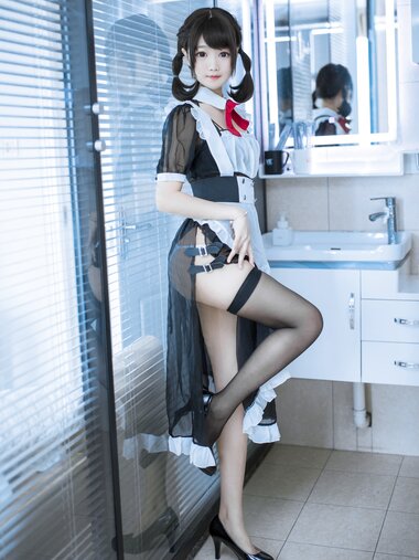 [Cosplay] 羽天shine 黑色女仆
