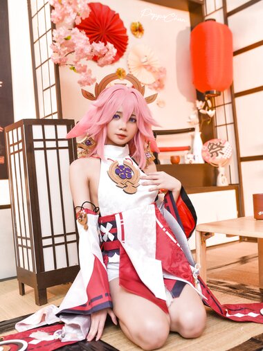 [Cosplay] PoppaChan Yae Miko Genshin Impact