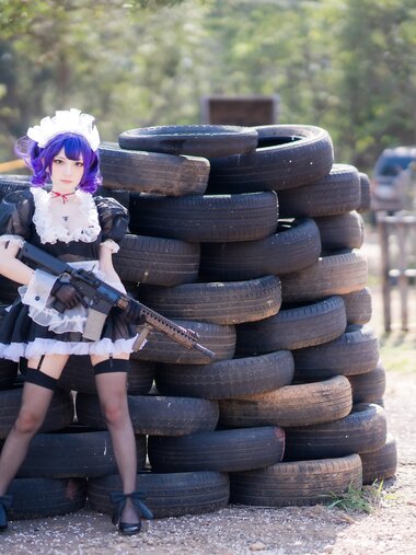 [Cosplay][Fantasy Factory] Xiaoding 小丁 - Gun Maid  戦闘専門技術研究メイド