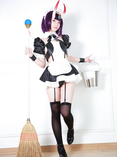 [Cosplay] G44 不会受 - Shuten Douji Drinking Maid 酒吞女僕