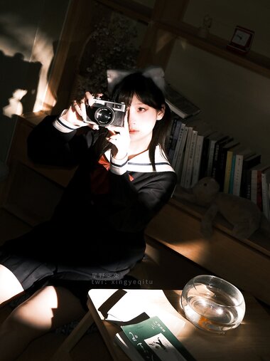 [Cosplay] Xingyeqitu 星野柒兔 - 放学后抓鱼的女孩