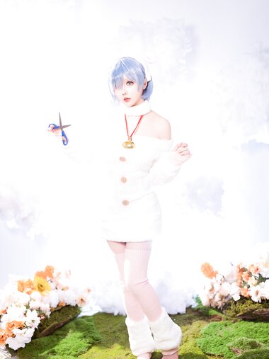 [Cosplay] 星之迟迟 2024年01月计划赠品 蕾姆 绵羊ver [38P-219MB]