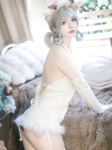 [Cosplay] 疯猫ss 圣诞特典 白色毛衣