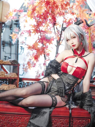 [Cosplay] Bilibili 骨牙路子野 - Egil cheongsam 埃吉尔旗袍