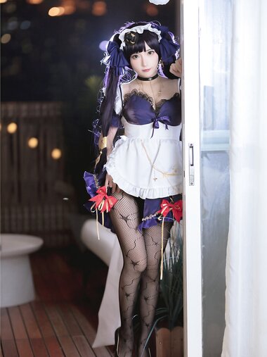 [Cosplay] Sanshiya 是三不是世 - Original Goddess Mona Maid 原神莫娜女仆