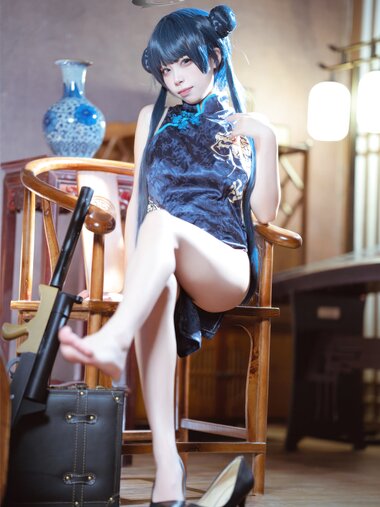 [Cosplay] 是三不是世w 碧蓝档案 妃咲旗袍