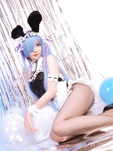 [Cosplay] PoppaChan ポッパちゃん - Rem Bunny Re-Zero