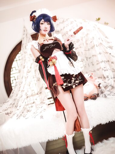 [Cosplay] 阿包也是兔娘 原神 香菱