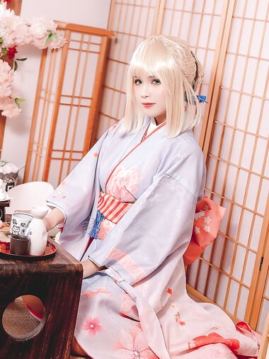 [Cosplay] Pyoncos - Saber Kimono