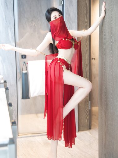 [Cosplay] 清妙 红色舞裙
