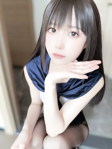 [Cosplay] 布丁大法 蓝色连体泳衣