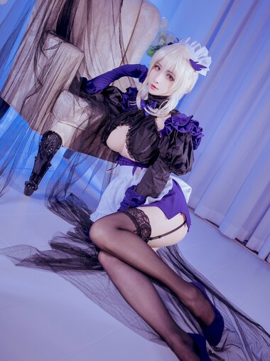 [Cosplay] Rioko 凉凉子 - Black gun stupid maid 黑枪呆女仆