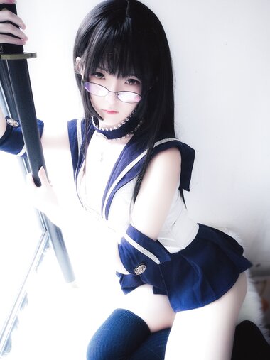 [Cosplay] YiXiaoYangZe 一小央泽 - Katana and Sailor Suit 武士刀与水手服