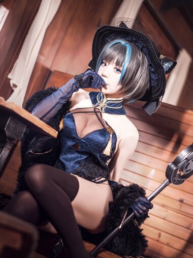 [Cosplay] Wang Pang u 王胖胖u - Cheshire cheongsam 柴郡旗袍