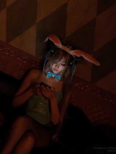 [Cosplay] Nidemiaozai 你的喵崽 - Ichinose Asuna Bunny Girl Ver 之濑明日奈 兔女郎Ver