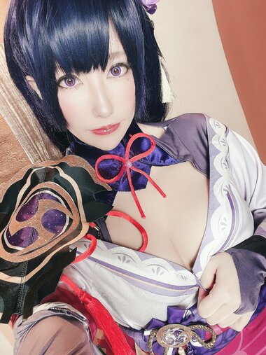 [Cosplay] Ringo Mitsuki 林檎蜜紀 - 今日はすけべ回♡原神・淫紋付・雷電将軍をどすけべ股縄綱渡りで調教♡
